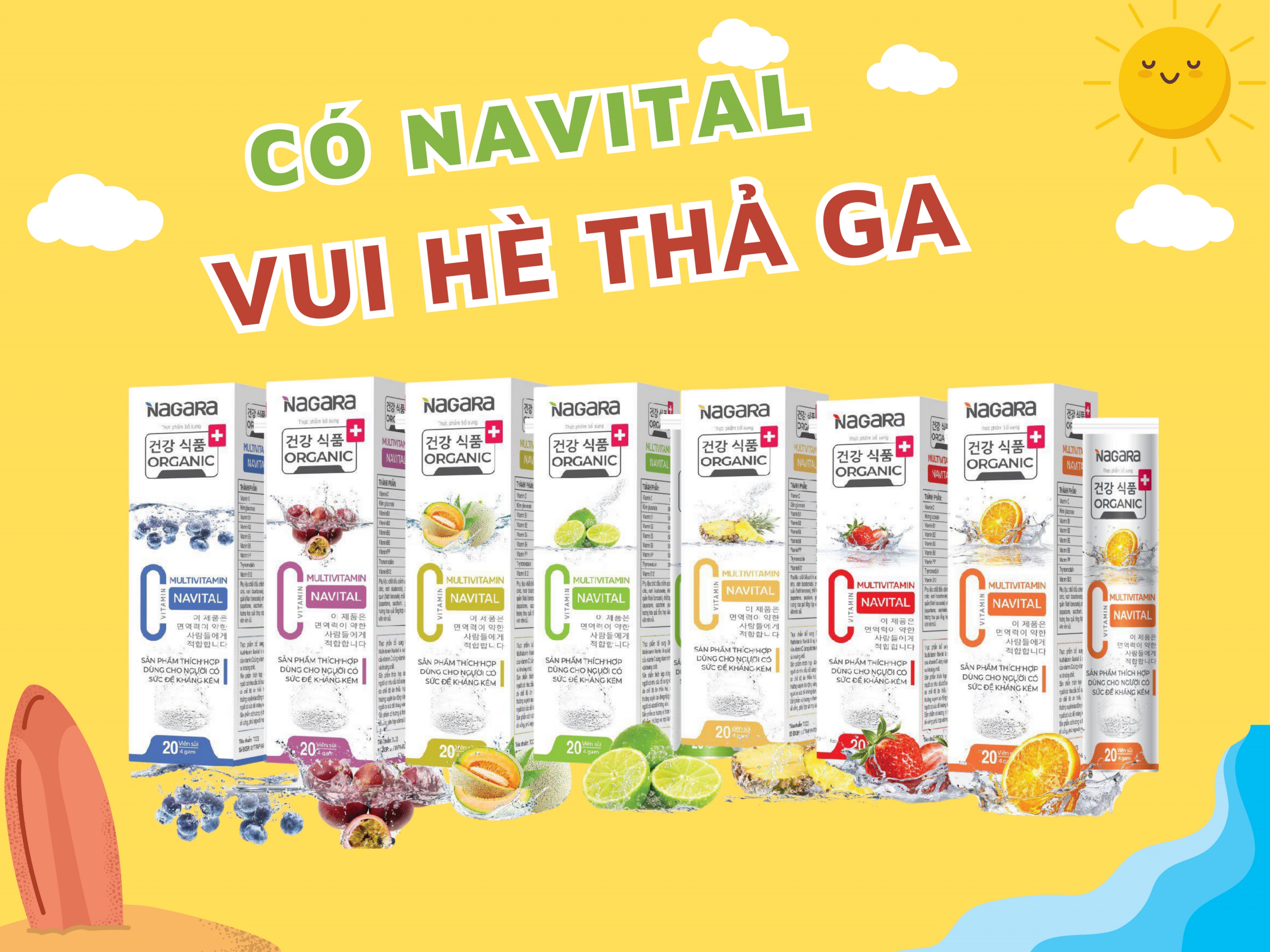 SỦI MULTIVITAMIN NAVITAL ( 7 VỊ)